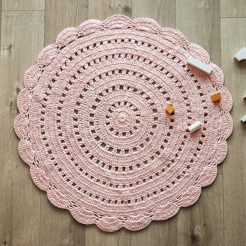 Alfombra Algodón Crochet Alma Nude - Nanetes